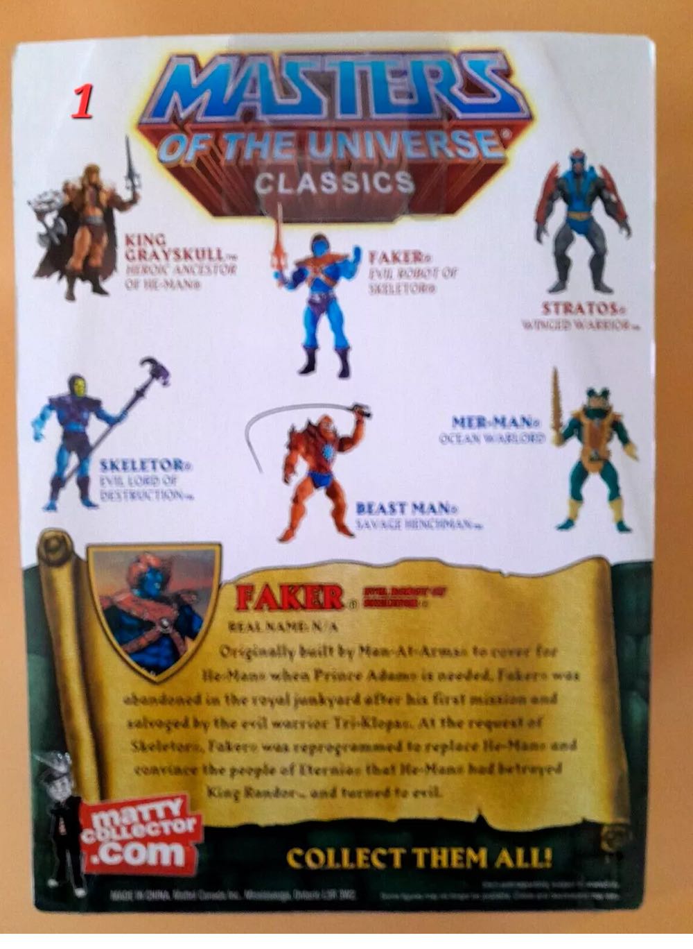 MOTUC Faker - Mattel (Masters Of The Universe Classics) action figure collectible - Main Image 3