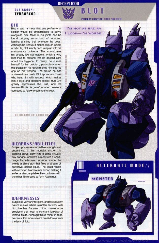 Transformers G1 Blot Terrorcon Abominus - Hasbro (1987) action figure collectible - Main Image 5