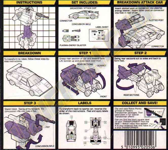 Transformers G1 Breakdown Stunticon Menasor - Hasbro (Stunticons) action figure collectible - Main Image 6