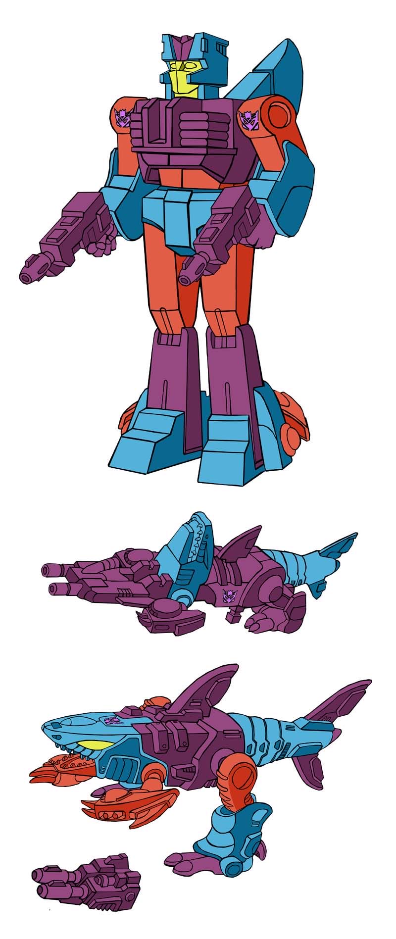 Transformers G1 Overbite Seacons Piranacon - Hasbro (Transformers G1) action figure collectible - Main Image 8