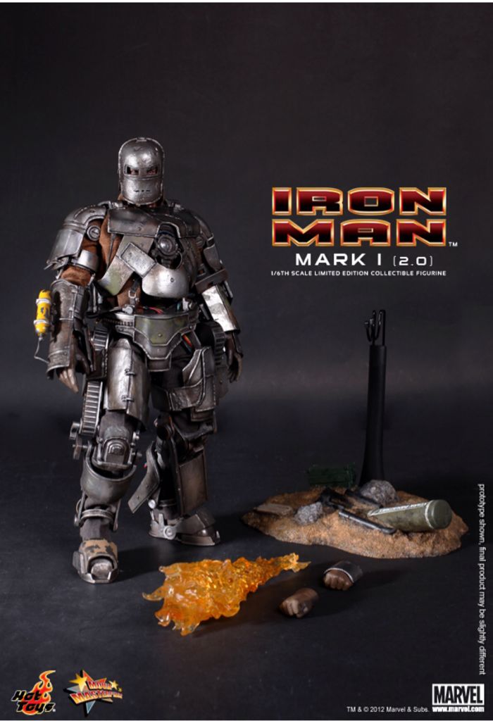 Ironman Mark I 2.0 - Hot Toys (MARVEL) action figure collectible - Main Image 2