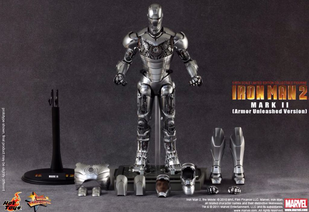 Ironman Mark II Armor Unleashed - Hot Toys (Iron Man 2) action figure collectible - Main Image 2