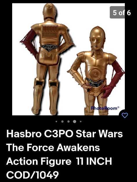 Star Wars C3Po Hasbro 11 In C 3632A  action figure collectible - Main Image 2