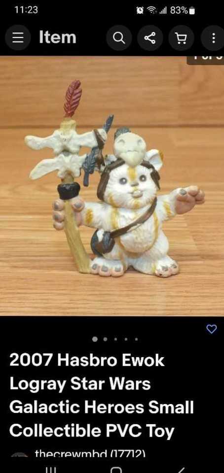 Star Wars Ewok Logray  action figure collectible - Main Image 3