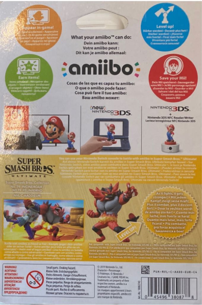 Amiibo 79: Incineroar - Nintendo (Super Smash Bros.) action figure collectible - Main Image 2