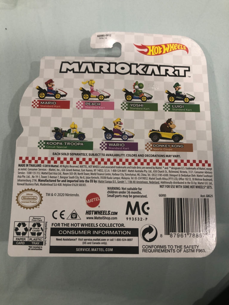 Koopa Troopa Circuit Special - Mattel (Hot Wheels Mario Kart) action figure collectible - Main Image 2