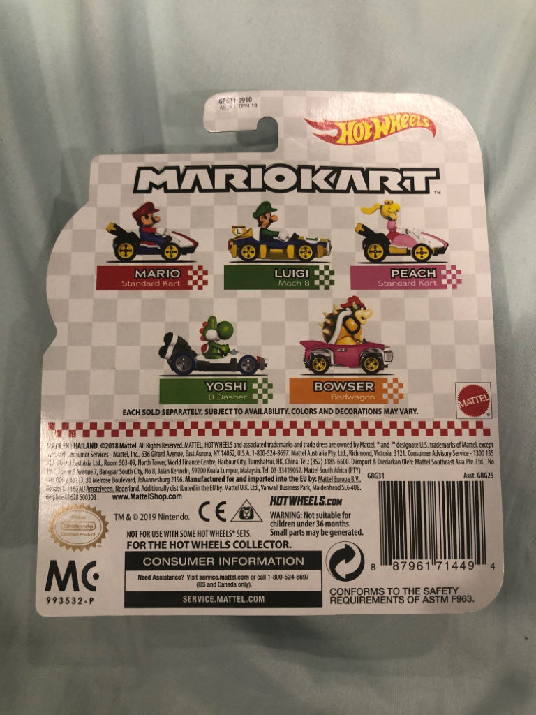 Hot Wheels: Mario Kart: Bowser (Badwagon) - Mattel (Hot Wheels) (Mario Kart 8) action figure collectible - Main Image 2
