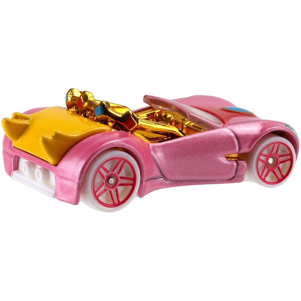 Hot Wheels Character Cars: Super Mario: Princess Peach 4/7 - Mattel (Hot Wheels) (Super Mario) action figure collectible - Main Image 4