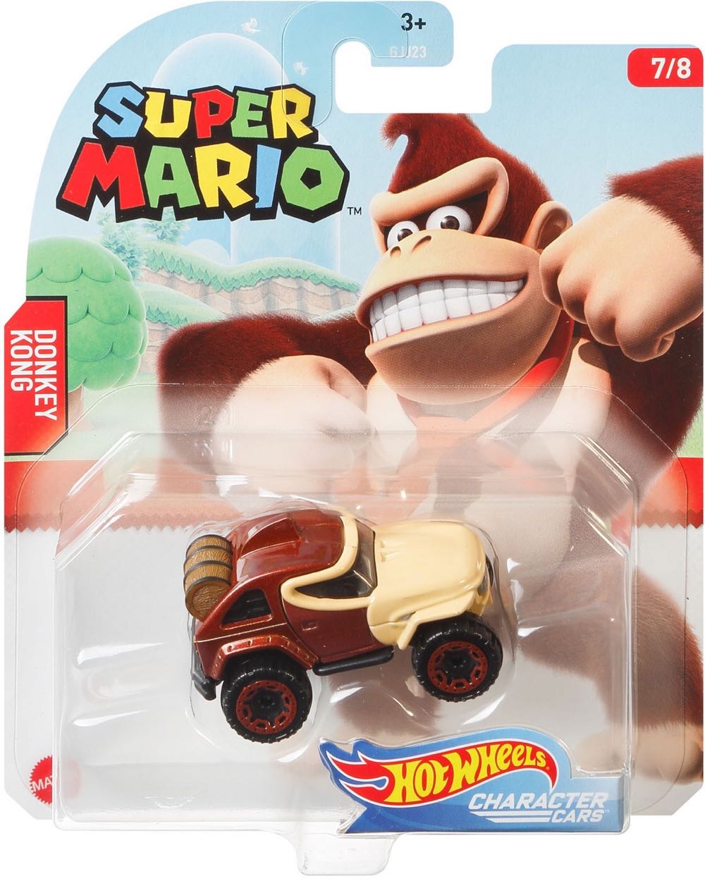 Hot Wheels Character Cars: Super Mario: Donkey Kong 7/7 - Mattel (Hot Wheels) (Super Mario) action figure collectible - Main Image 4