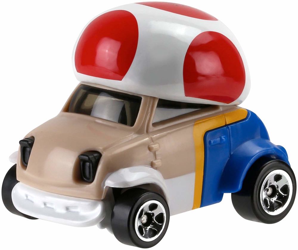 Hot Wheels Character Cars: Super Mario: Toad 6/7 - Mattel (Hot Wheels) (Super Mario) action figure collectible - Main Image 3