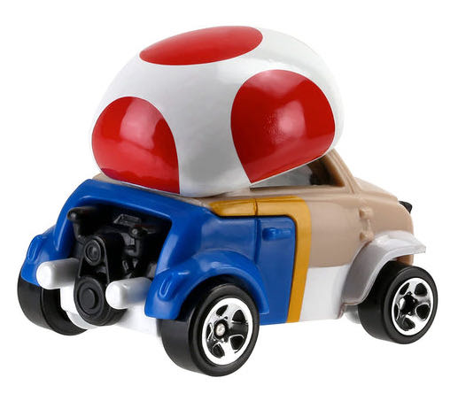 Hot Wheels Character Cars: Super Mario: Toad 6/7 - Mattel (Hot Wheels) (Super Mario) action figure collectible - Main Image 4