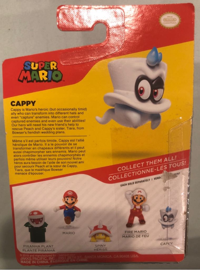 Super Mario Odyssey: Cappy - Jakks Pacific (Super Mario Mini Figures) action figure collectible - Main Image 2
