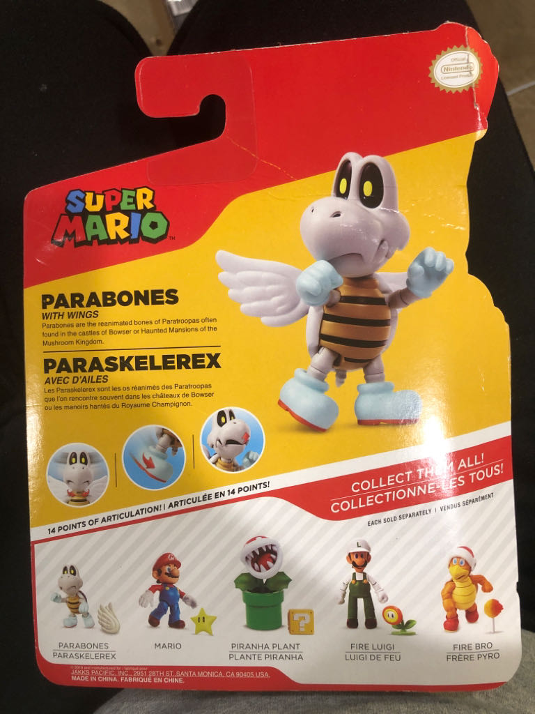 World of Nintendo: Super Mario: Parabones with Wings - Jakks Pacific (Super Mario) action figure collectible - Main Image 2