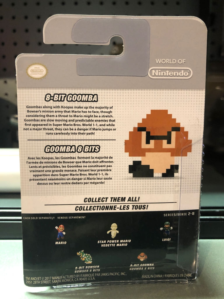 8-Bit Goomba - Jakks Pacific (World Of Nintendo) action figure collectible - Main Image 2