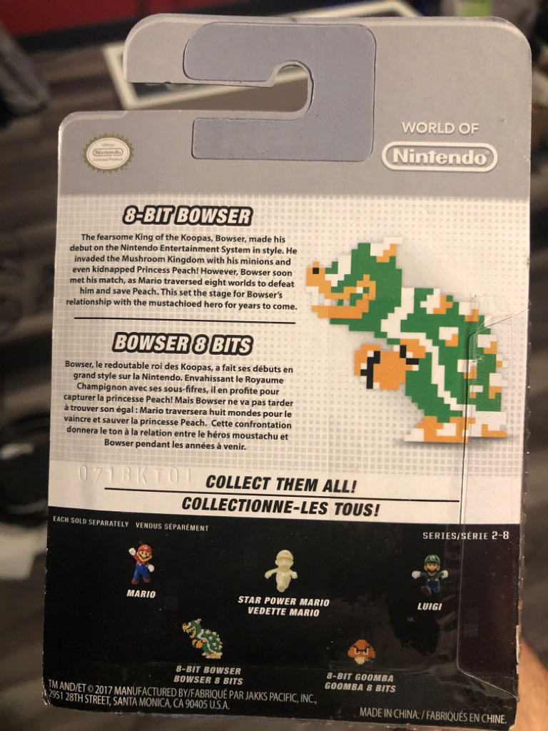 8-Bit Bowser - Jakks Pacific (World Of Nintendo) action figure collectible - Main Image 2