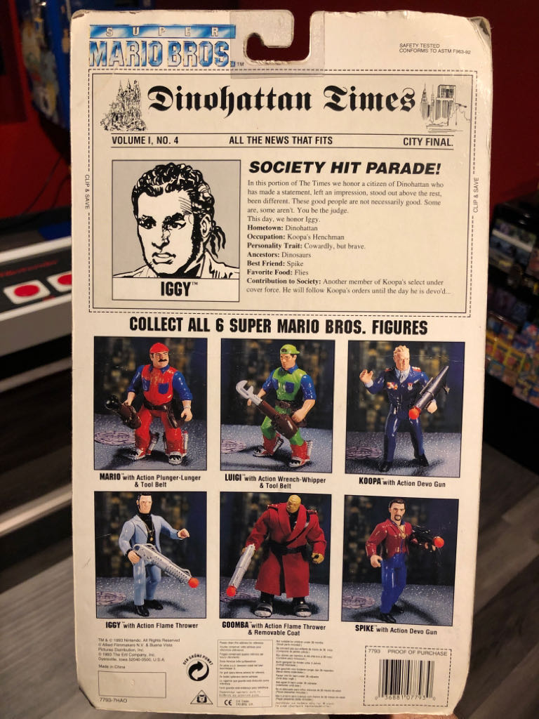 SMBM: Iggy with Flame Thrower - The ERTL company,INC. (Super Mario Bros. Movie) action figure collectible - Main Image 2