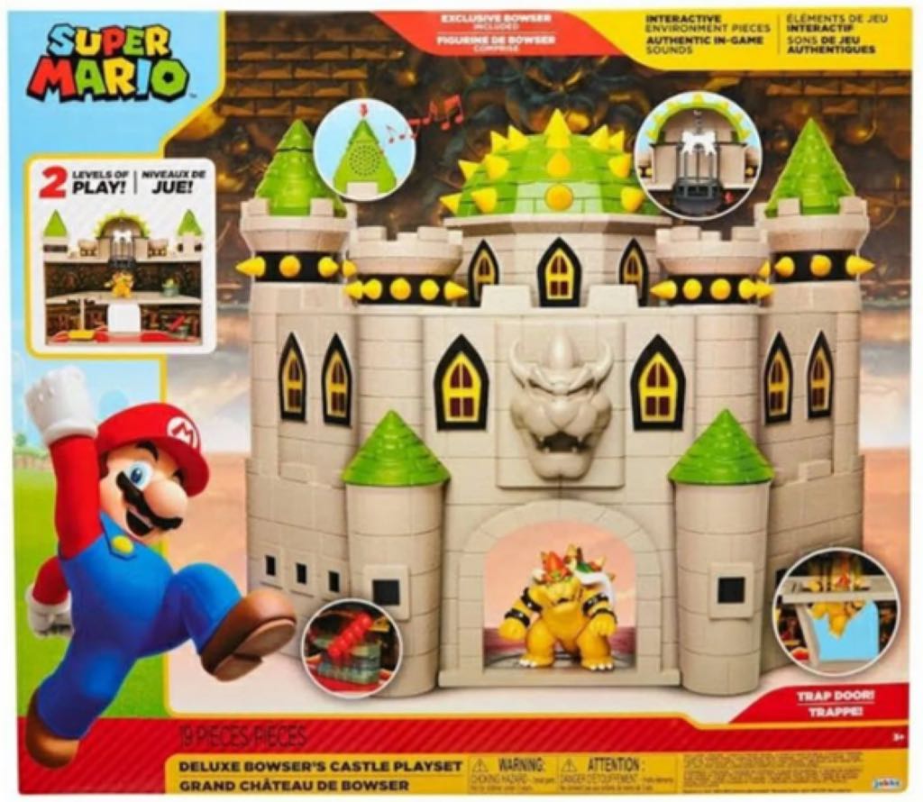 World of Nintendo: Super Mario: Bowser’s Castle Playset - Jakks Pacific (Super Mario) action figure collectible - Main Image 2