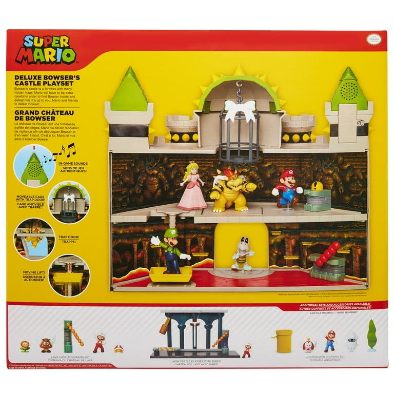 World of Nintendo: Super Mario: Bowser’s Castle Playset - Jakks Pacific (Super Mario) action figure collectible - Main Image 3