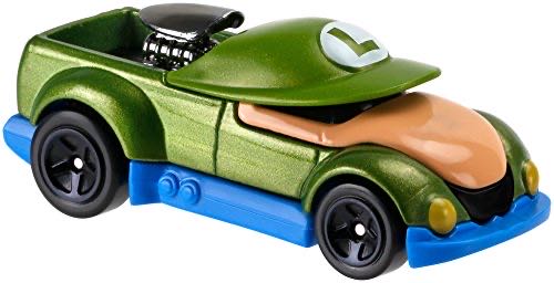 Hot Wheels Character Cars: Super Mario: Luigi 2/6 - Mattel (Hot Wheels) (Super Mario) action figure collectible - Main Image 4