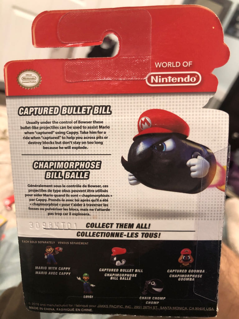 Captured Bullet Bill - Jakks Pacific (World Of Nintendo) action figure collectible - Main Image 2