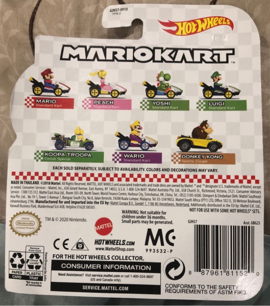 Hot Wheels: Mario Kart: Donkey Kong (Sports Coupe) - Mattel (Hot Wheels) (Mario Kart 8) action figure collectible - Main Image 2