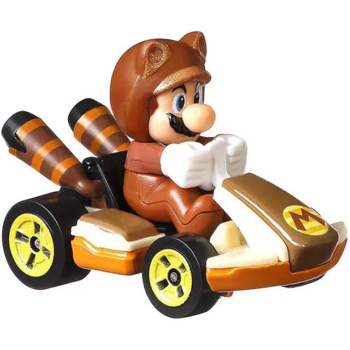Tanooki Mario Standard Kart - Mattel (Hot Wheels Mario Kart) action figure collectible - Main Image 3