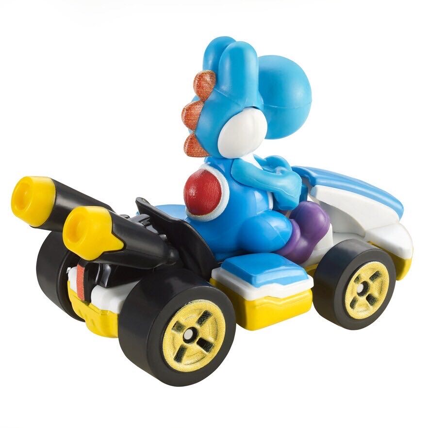 Hot Wheels: Mario Kart: Light Blue Yoshi (Standard Kart) - Mattel (Hot Wheels) (Mario Kart 8) action figure collectible - Main Image 4
