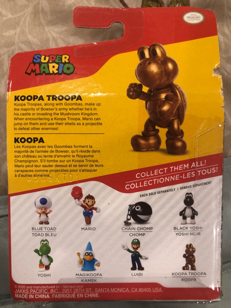 World of Nintendo: Super Mario: Trophy Koopa Troopa - Jakks Pacific (Super Mario) action figure collectible - Main Image 2