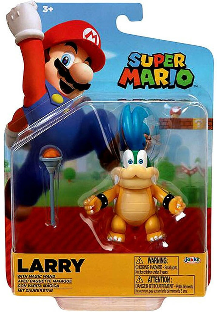 World of Nintendo: Super Mario: Larry Koopa - Jakks Pacific (Super Mario) action figure collectible - Main Image 1