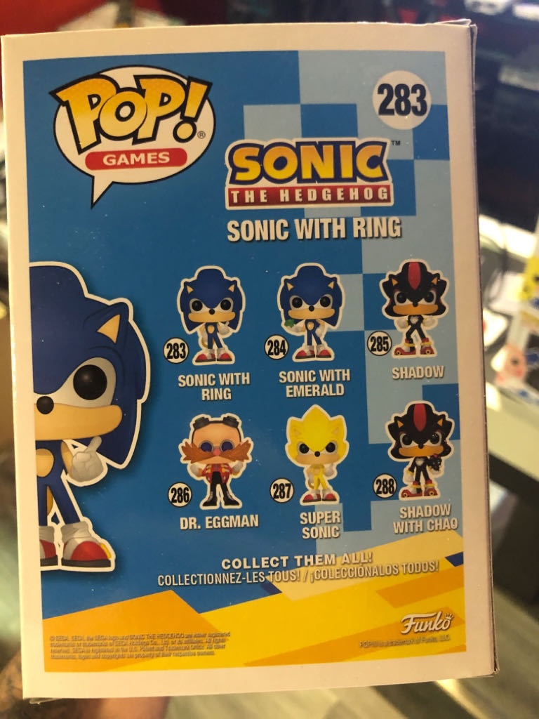 Funko Pop! Sonic the Hedgehog: Sonic with Ring (Glow in the Dark) - Funko (Sonic The Hedgehog) action figure collectible - Main Image 2