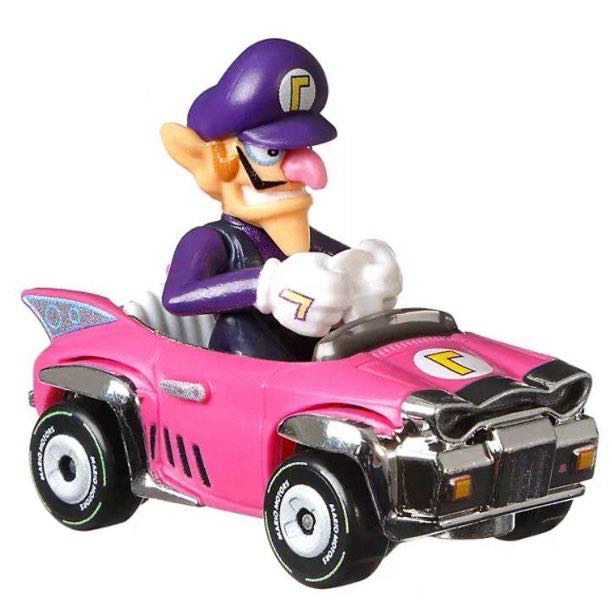 Hot Wheels: Mario Kart: Waluigi (Badwagon) - Mattel (Hot Wheels) (Mario Kart 8) action figure collectible - Main Image 3