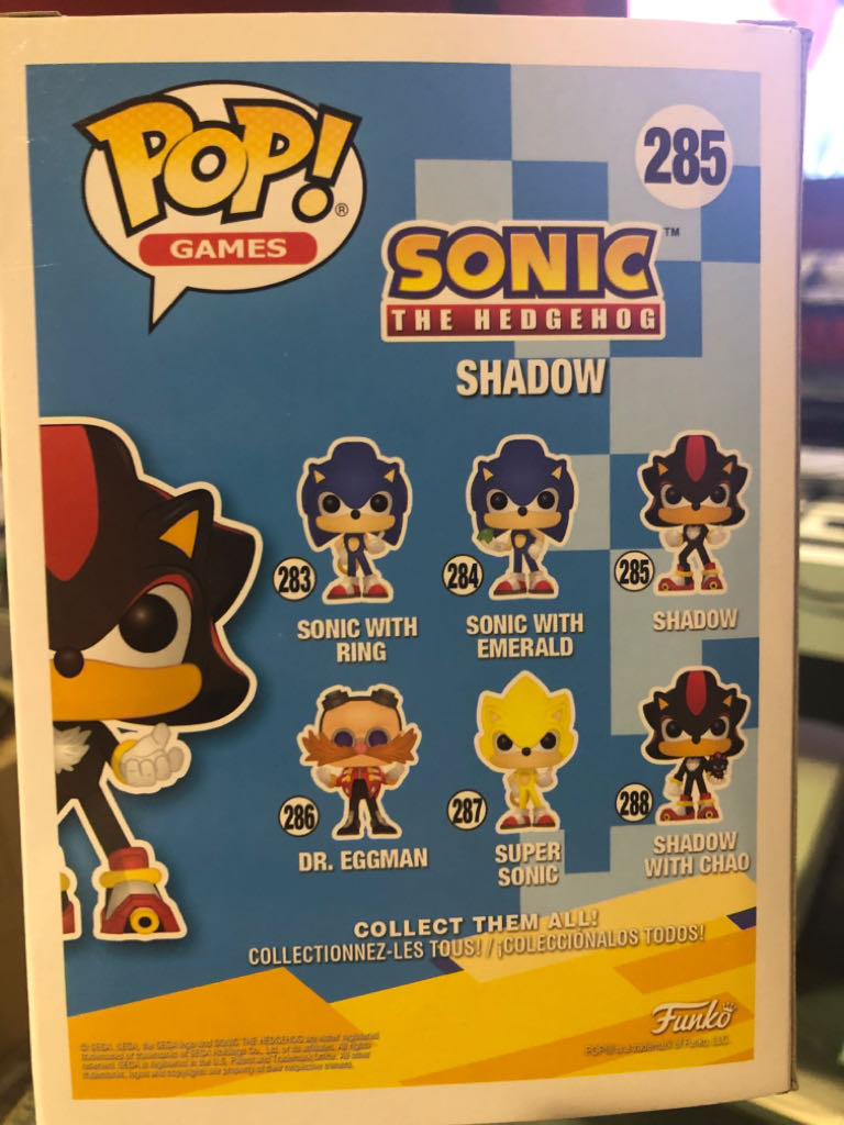 Funko Pop! Sonic the Hedgehog: Shadow - Funko (Sonic The Hedgehog) action figure collectible - Main Image 2