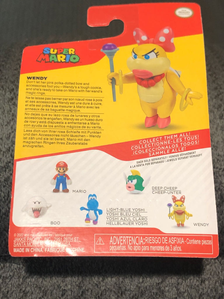 World of Nintendo: Super Mario: Wendy Koopa - Jakks Pacific (Super Mario) action figure collectible - Main Image 2