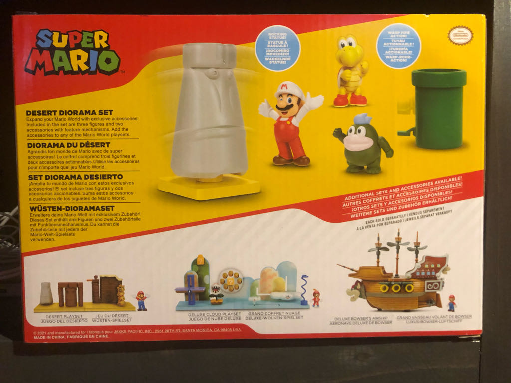 World of Nintendo: Super Mario: Desert Diorama Set - Jakks Pacific (Super Mario) action figure collectible - Main Image 2