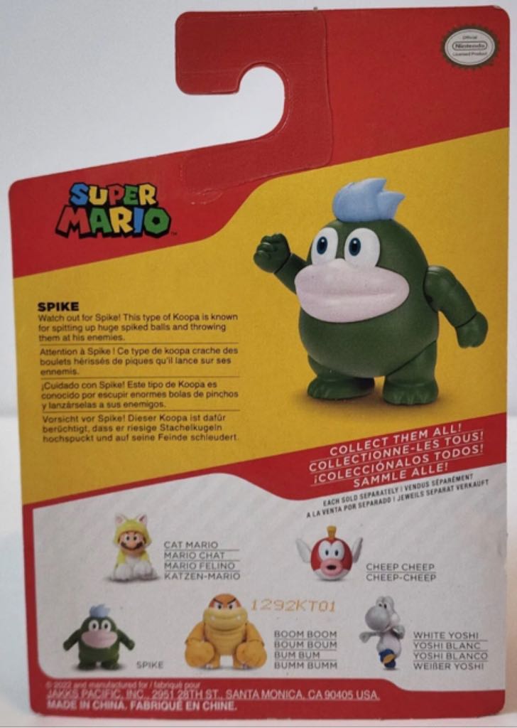 World of Nintendo: Super Mario: Spike - Jakks Pacific (Super Mario) action figure collectible - Main Image 2