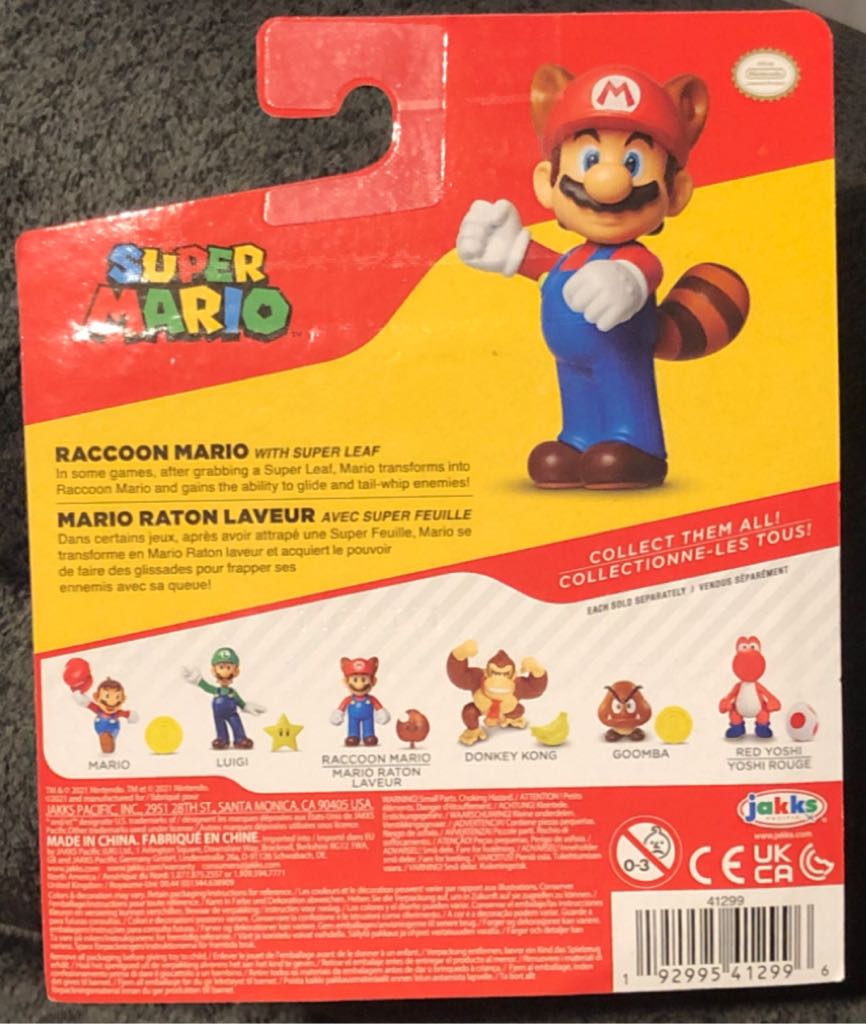 Raccoon Mario  - Jakks Pacific (Super Mario) action figure collectible - Main Image 2