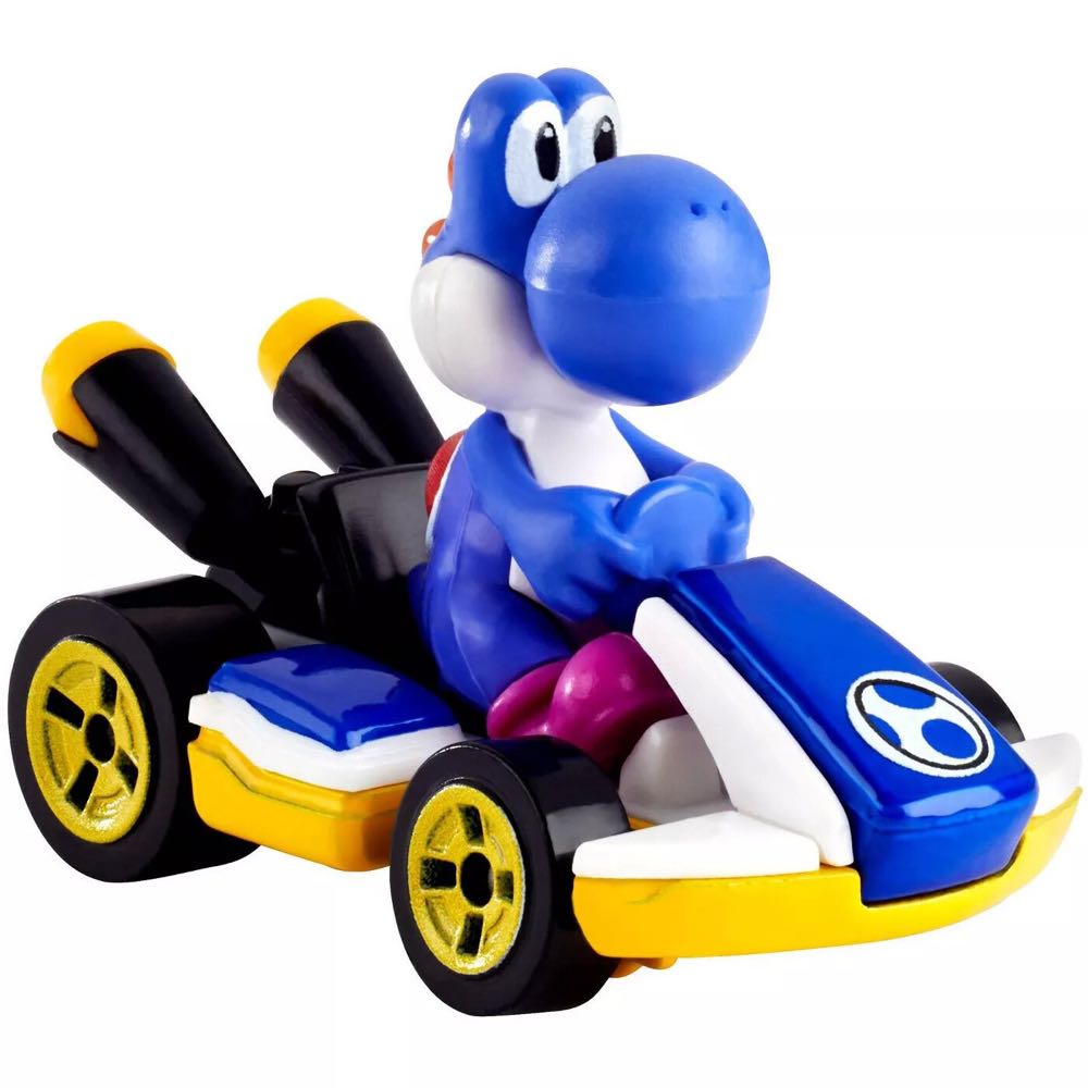 Hot Wheels: Mario Kart: Blue Yoshi (Standard Kart) - Mattel (Hot Wheels) (Mario Kart) action figure collectible - Main Image 3