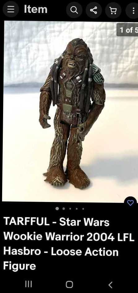 Star Wars Wookiee Warrior  action figure collectible - Main Image 2