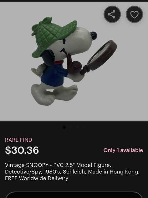 Snoopy Detective   action figure collectible - Main Image 3