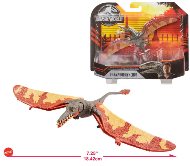 Rhamphorhynchus: Red Variant - Mattel (JW Primal Attack) action figure collectible - Main Image 4