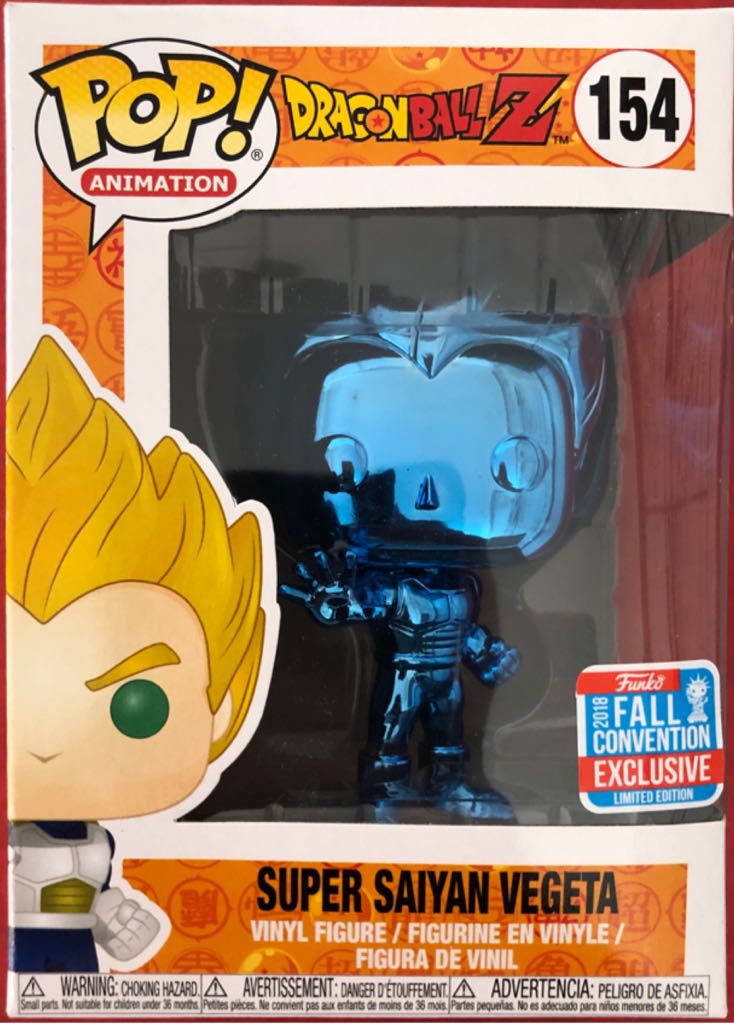 154 Super Saiyan Vegeta Blue Chrome - Funko Pop ! Animation (Dragon Ball Z) action figure collectible - Main Image 2