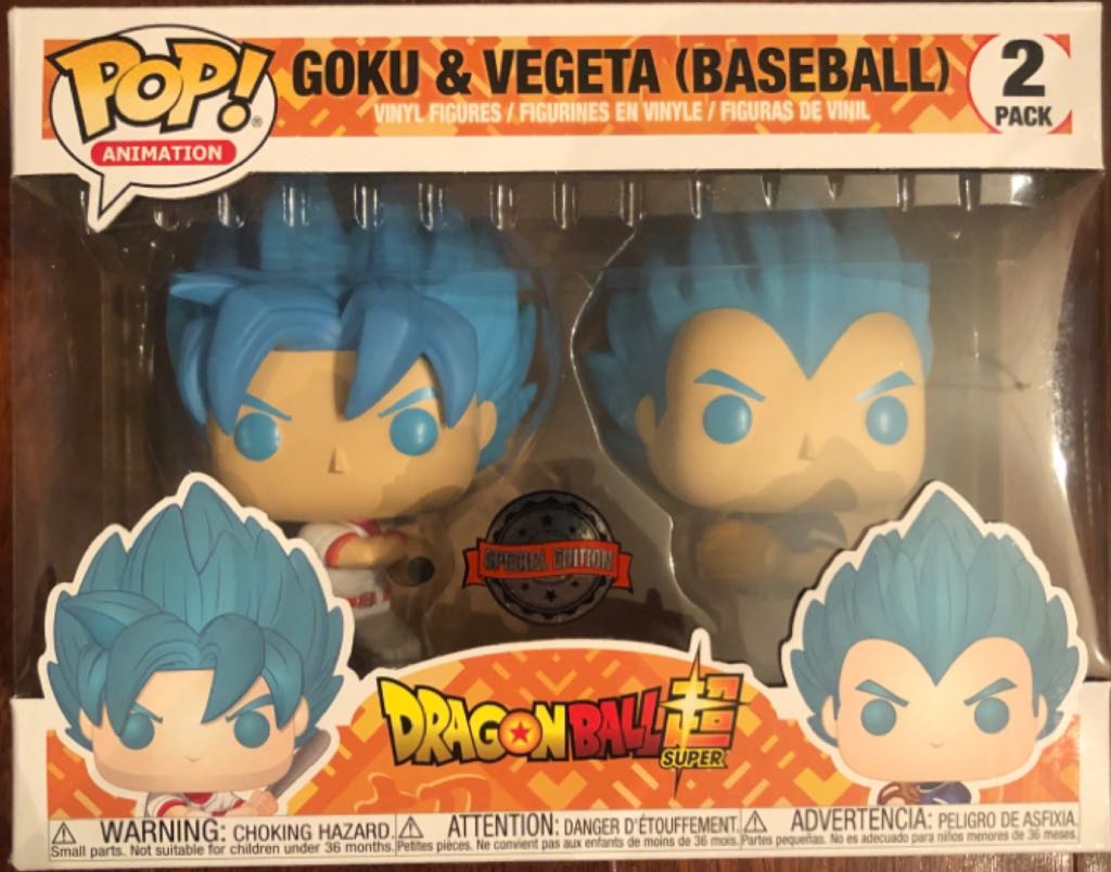 2 Goku & Vegeta Baseball - Funko Pop ! Animation (Dragon Ball Super) action figure collectible - Main Image 2
