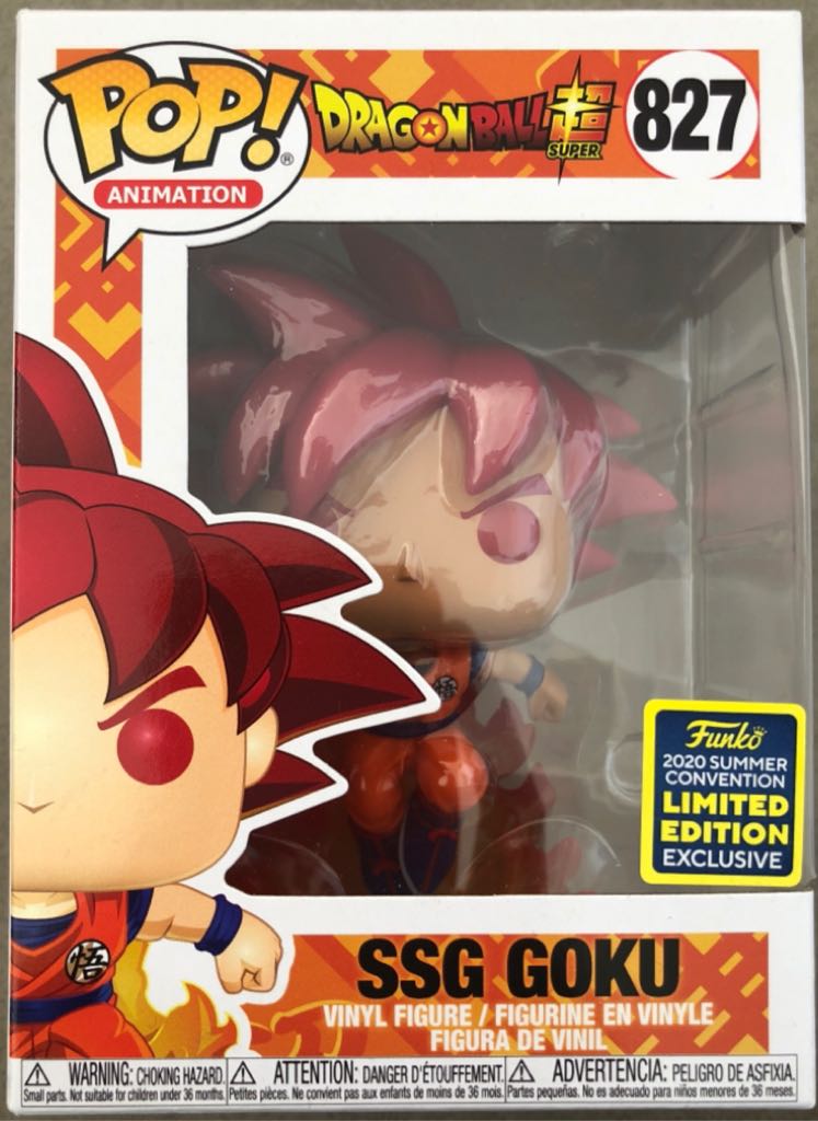 827 Super Saiyan God Goku - Funko Pop ! Animation (Dragon Ball Super) action figure collectible - Main Image 2