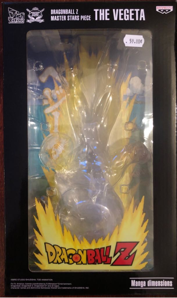 Vegeta Super Saiyan - Manga Dimensions / Master Stars Piece (Dragon Ball Z) action figure collectible [Barcode 3296580253869] - Main Image 2