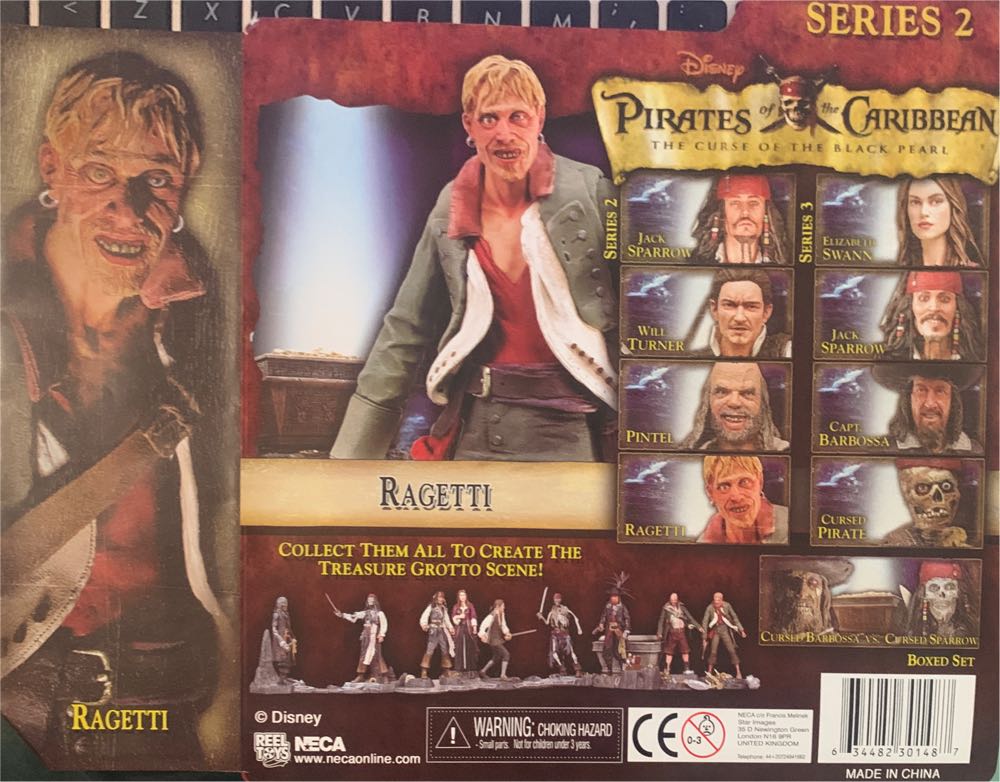 Ragetti - Neca (Pirates Of The Caribbean The Curse Of The Black Pearl) action figure collectible [Barcode 634482301487] - Main Image 4