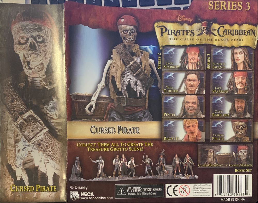 Cursed Pirate - Neca (Pirates Of The Caribbean: The Curse Of The Black Pearl) action figure collectible [Barcode 634482301289] - Main Image 4