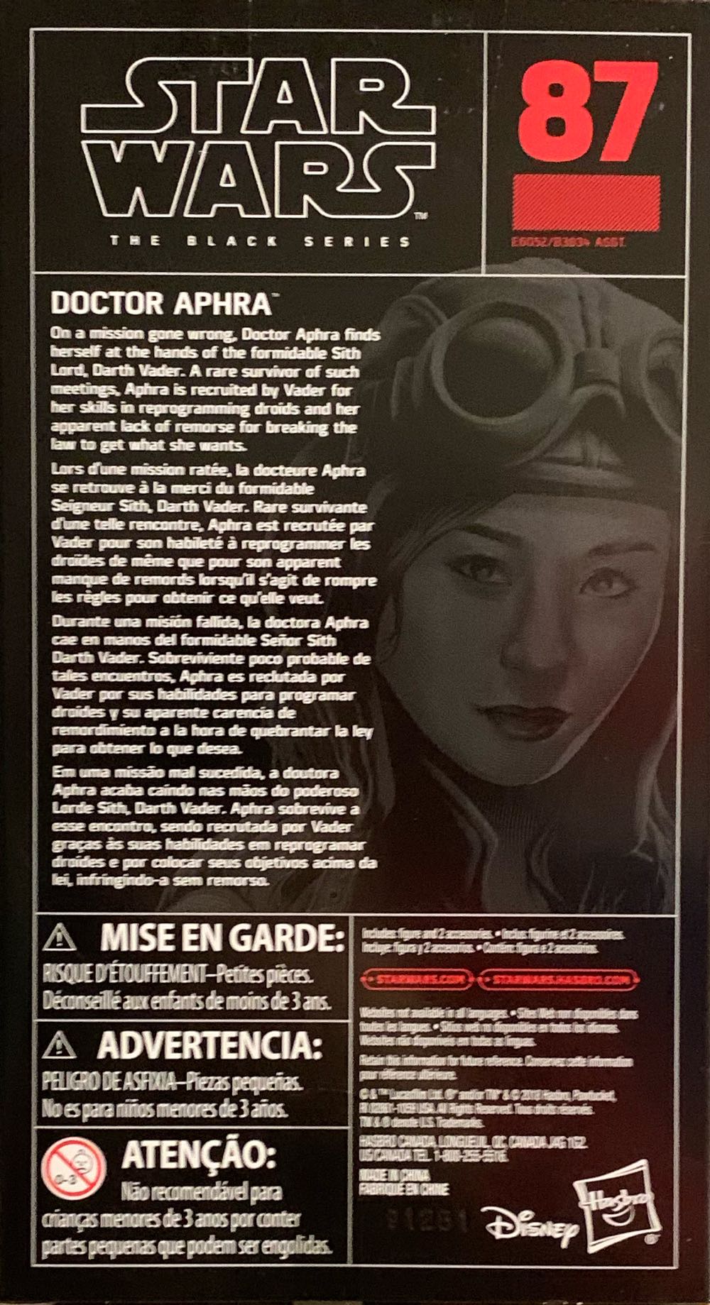 Doctor Aphra - Hasbro (Star Wars: The Black Series) action figure collectible [Barcode 630509794027] - Main Image 2