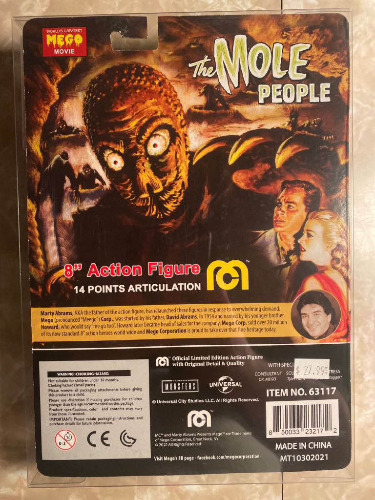 Mego: The Mole People - Mego Corp (Horror) action figure collectible [Barcode 850033232172] - Main Image 2