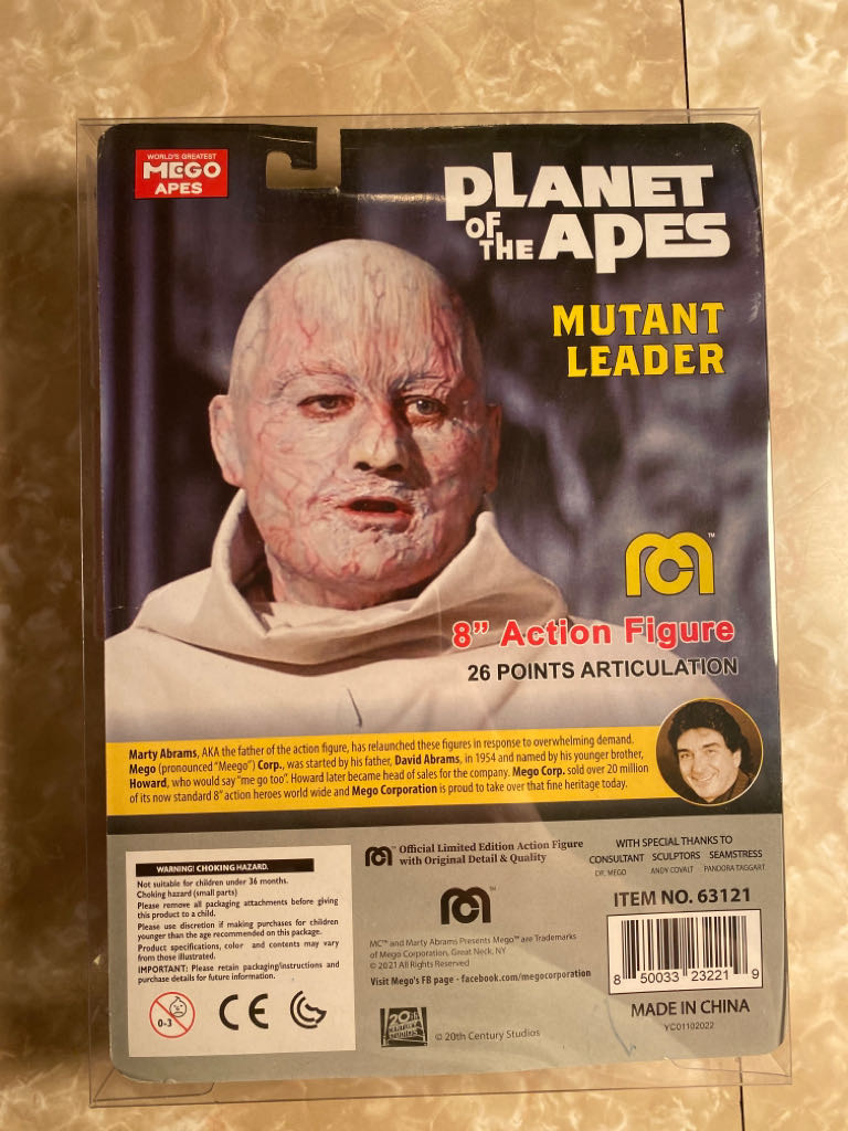 Mego: POTA - Topps Exclusive - Mutant Leader - Mego Corp (Planet Of The Apes) action figure collectible - Main Image 2