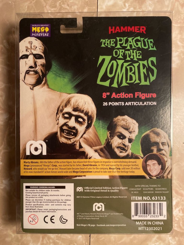 Mego: Topps Exclusive - Hammer Plague Of Zombies - Mego Corp (Horror) action figure collectible - Main Image 2